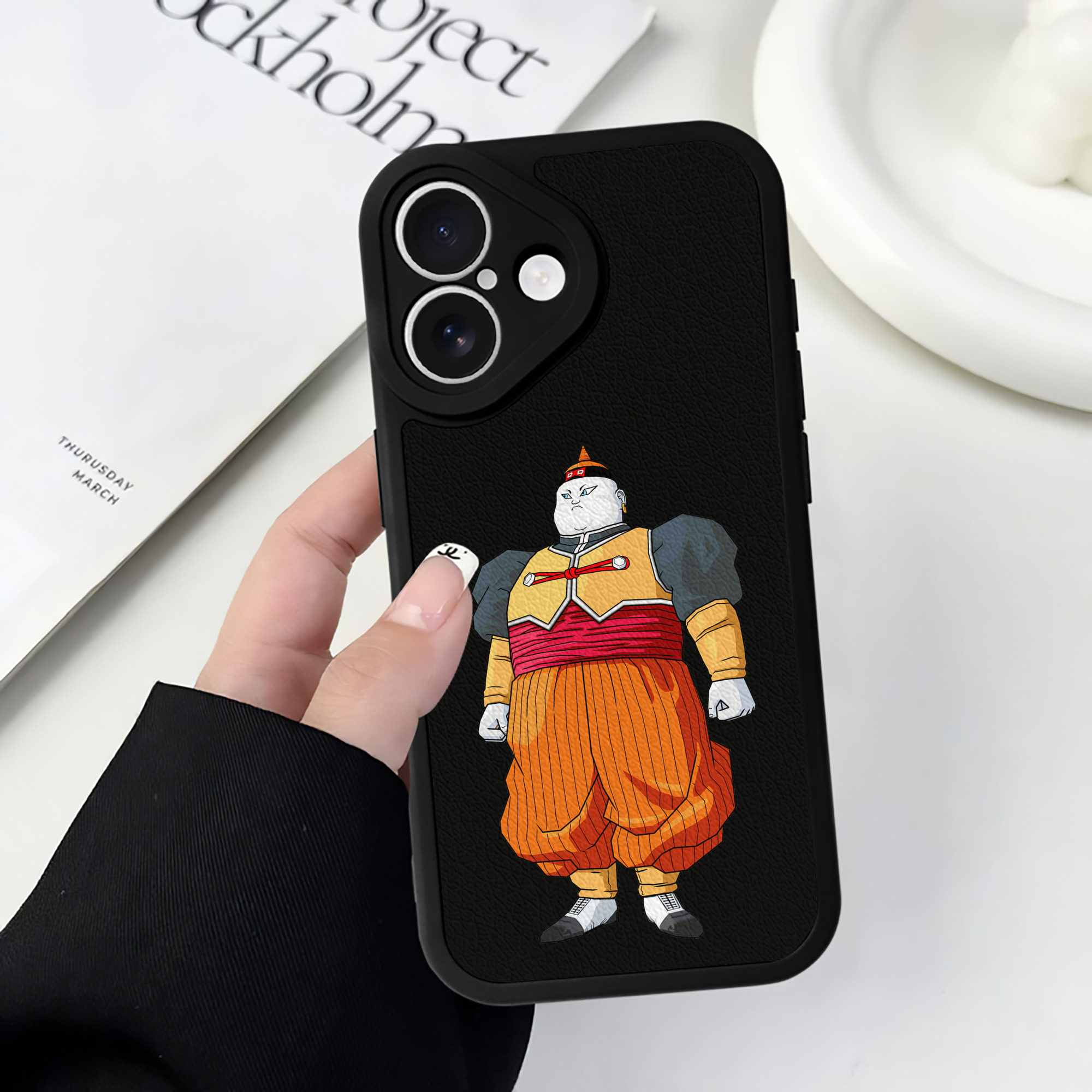 （画像用） ドラゴンボール DRAGON BALL 【iPhone 16シリーズ対応】シリコンスマホケース（レザー調） 材質：シリコン